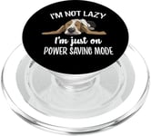 Not Lazy Power Saving Basset Hound Lover PopSockets PopGrip pour MagSafe