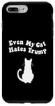 Coque pour iPhone 7 Plus/8 Plus Even My Cat Hates Trump Chemise anti-républicains Pro Biden