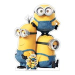 Star Cutouts SC4123 Kevin Bob and Stuart Minions Cardboard Cutout Toys, Minion Party, Room & Birthday Decorations