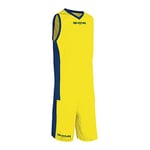 givova Power Tenue de Basket, Homme, Power, Multicolore (Giallo/Blu)