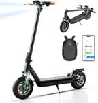 Electric Scooters Adult,10" Off-road Pneumatic Tire Electric Scooter, 50KM Range,4 Speed Modes E Scooter, with Cruise Control and Turn Signal Light,4 Shock Absorbers,3 Braking Systems