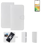 Protective cover for Samsung Galaxy A33 5G Wallet Case white flipcover flipcase