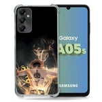 Cokitec Coque Renforcée pour Samsung Galaxy A05S Manga One Piece Ace Noir