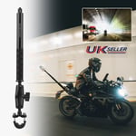 Motorcycle Bike Invisible Selfie Stick Handlebar Mount Bracket for Insta360 S8K9