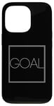 Coque pour iPhone 13 Pro Objectif : déclaration minimaliste, motivation, inspiration