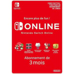 Abonnement Individuel de 3 mois au service Nintendo Switch Online • Code d'activation pour Nintendo Switch