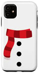 Coque pour iPhone 11 Joli costume de bonhomme de neige blanc pour enfants et tout-petits