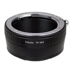 Fotodiox Lens Mount Adapter- PK-NEX, Pentax K/PK Lens to Sony Alpha Nex E-mount Camera Adapter, fit Sony NEX 3, Nex 5, NEX-VG10