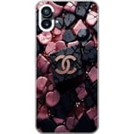 Nothing Phone (1) Genomskinligt Skal Chanel Black and Pink