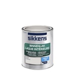 Sikkens - Peinture Laque Intérieure Bois et Fer - Résistance maximale aux taches et rayures - Satin Blanc Silice 0,75 L