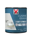 V33 Peinture multi-supports monocouche Cuisine & Bain Resist'Extrême® Satin, Gris Perle, 0,5L