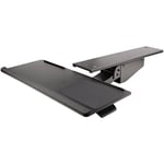 STARTECH Under Desk Keyboard Tray - Ergonomic Adjustable Computer Keyboard and Mouse Tray w/Mouse Pad - 10inch x 26inch