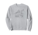 F-4 Phantom II American Jet Plane Infographic Sweatshirt