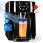 Ice Cube Machine Maker Counter Top Electric Drinks Chiller Timer LED Steel Black