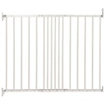 Safetots Stair Gate, Extending, Screw Fit, Metal, White, 62.5cm - 106.8cm