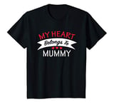 Youth Boys Valentines Day Mummy's Boy Heart Valentine Gift T-Shirt