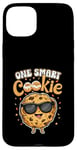 Coque pour iPhone 15 Plus One Smart-Cookie Cute Meme Kawaii Style Pun Pun Pépites de Chocolat