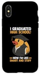 Coque pour iPhone X/XS Graduation du lycée Duck