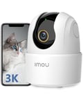 Imou 3K Indoor Security Camera, CCTV WiFi Camera 5MP, Pet Dog Camera Baby Monitor with Human Sound Motion Detection, 360° Full Coverage, Night Vision 10m, 2-Way Audio, Privacy Mode, Works with Alexa