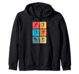 Best Scooters Stunt Vintage Art For Men Women Best Riders Zip Hoodie