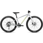 Barncykel Orbea MX TEAM DISC Silver/Lime 24 2024