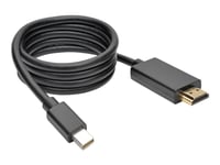 Eaton Tripp Lite Series Mini Displayport To Hdmi Active Adapter Cable (M/M), 1080P, 3 Ft. (0.9 M) - Adapterkabel - Mini Displayport Hann Til Hdmi Hann - 90 Cm - Svart - Formstøpt