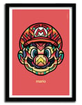 K.Olin Tribu - Mario par Van Orton, Papier, Blanc, 40 x 50 x 1 cm