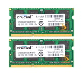 Crucial 16GB 2X 8GB PC3L-12800 DDR3L-1600MHz 204Pin SoDIMM Laptop Memory RAM#*