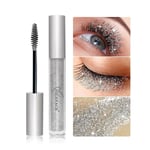 Glitter Mascara Diamond Glitter Mascara, 4D Glitter Vattentät Ögonfrans Mascara för Kvinnor, Långvarig Tjockgörande Förlängande