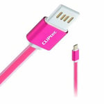 1m  Short A Male to MICRO B USB 2.0 Cable Phone Charger Sat Nav Lead Pink