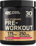 Optimum Nutrition Gold Standard Pre Workout Watermelon Flavoured Powder, 330g