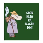 Moomin - Mummi kort dobbelt Stor klem på dagen din grønn