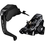 Shimano Dura-Ace ST-R9180 hydraulic disc; Di2 E-tube ; flat mount BR-R9270; rear