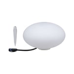 Plug & Shine Stone 28 cm 2,8 W 3000 Kelvin IP67 - Med jordspyd - Hvit