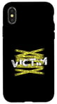 Coque pour iPhone X/XS Dîner Murder Myster Murder Mystery Victime