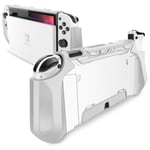 Gris - Coque Souple Souple Souple En Tpu Pour Nintendo Switch Oled, Compatible Avec Manette Joy Con, Compatible Avec Les Modèles 2021