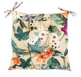 Stolsdyna AMAZONIA 40x40cm, beige blommig