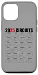 Coque pour iPhone 12/12 Pro Formule à roue ouverte 2025 Circuit mondial de course automobile