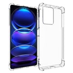 Xiaomi Redmi Note 12 Pro Plus - Ultraklar Shockproof gummi cover - Transparent