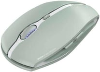 Gentix Bt, Souris Sans Fil Bluetooth, Fonction Multi-Appareils Jusqu`À 3 Appareils, Résolution Commutable (1000/2000 Dpi), Alimentée Par Batterie, Agave Green