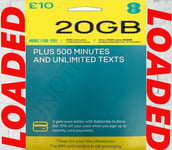 EE SIM CARD NANO  MICRO STANDARD FOR ALL EE PHONE £10 credit LOADED