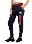 Unk NBA Pantalon de Jogging en Polaire pour Femme FFL3592F NBA avec Bande élastique - Noir/Bleu/Bleu Marine - Taille XL