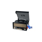Système Chaîne Hifi CD 20W avec platine Vinyle - CD/FM/USB/AUX - 33/45/78 tours+clé USB 32Go