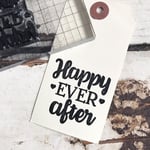 Dovecraft Clear Cling Stamp Happy Ever After Heart - Wedding Craft Scrapbooking