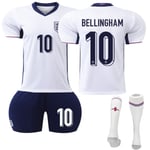 UEFA Euro 2024 Englands Hemmafotbollströja Nr 10 Bellingham 28