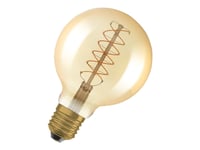 Osram Vintage 1906 - Led-Glödlampa Med Filament - Form: G95 - Klar Finish - E27 - 7 W (Motsvarande 48 W) - Klass F - Varmvitt Komfortljus - 2200 K