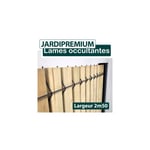 Cloture&jardin - Lames Occultation Bois Clair - 2.5M - jardipremium - 1,03 mètre