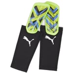 PUMA Benskydd Ultra Flex Sleeve Lights Out - Fizzy Apple/Blå, storlek Small