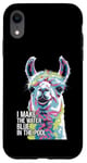 iPhone XR Funny Llama "I Make the Water Blue" Pool Party Joke Case