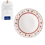 Villeroy & Boch – Toy's Delight Specials Soup Plate, deep Plate for soups, Salads and Pasta, deep Pasta Plate, Porcelain Plate, Christmas Tableware, 23 cm Ø, Dishwasher-Safe, Microwave-Safe